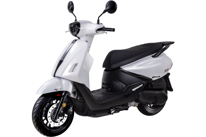 Fiddle 125 Schriftzug blauer Hintergrund