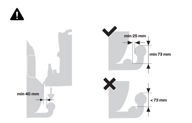 ANHÄNGEVORRICHTUNG ABMESSUNGEN