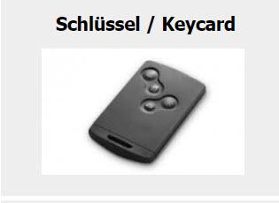 Schlüssel Keycard